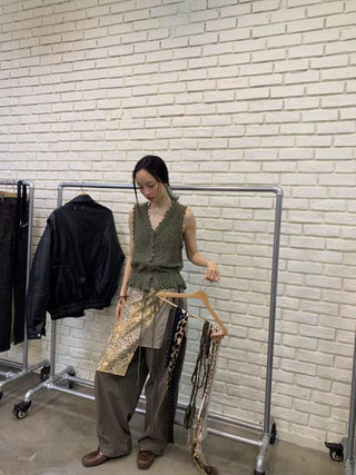 [NEVERSEEZ] Quick-Dry Wide Leg Parachute Pants