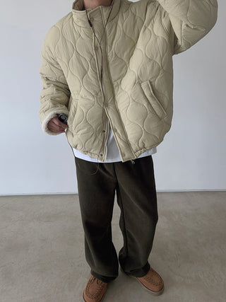 Steady Fleece-Lined Corduroy Wide Pants