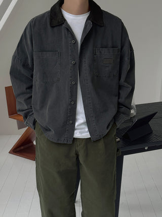 Slow Pigment Crop Work Shirt
