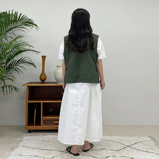 bro cotton casual pocket vest