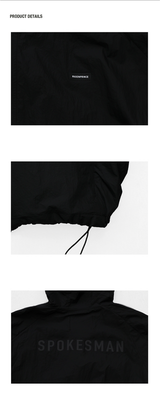 [MASONPRINCE] 3M Reflective Lettering Coach Jacket