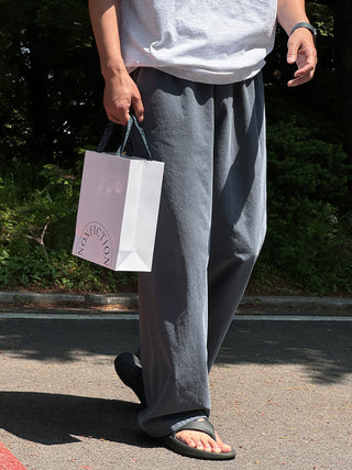Libero Pigment Linen Long Wide Pants