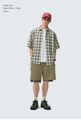 [Monterest] Double Layer Side Zip Outdoor Shorts