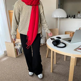 Cashmere wool round knit