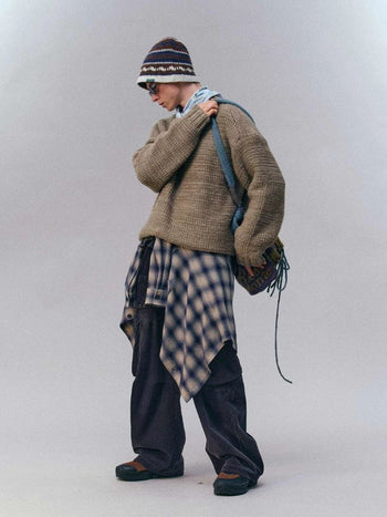 [Monterest] Relaxed Fit Gradient Knit Sweater