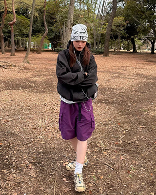 Hooded windbreaker