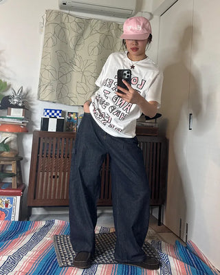 D-ring carpenter denim pants