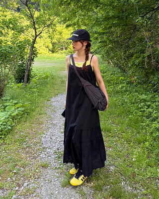 Layered button sleeveless top with built-in cups