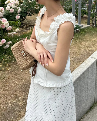 Frilled Shirring Camisole