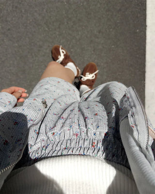 2-way Flower Zip Hoodie