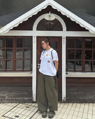 Loose cotton pants