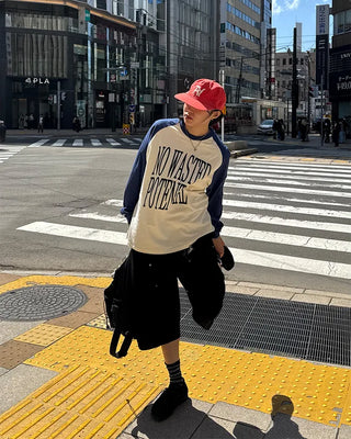 Logo Raglan Long T-Shirt