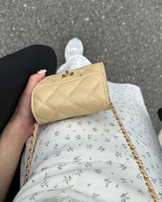 Quilted mini shoulder bag