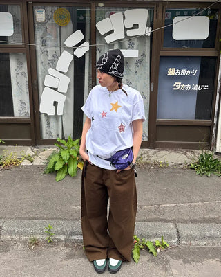 Cotton wide-leg pants