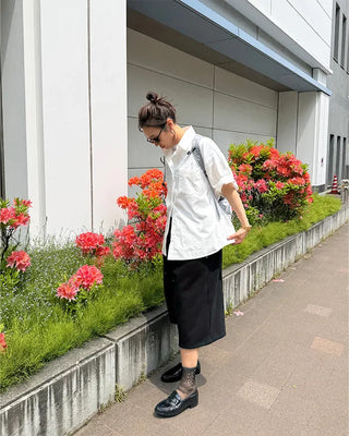 One-pocket half shirt