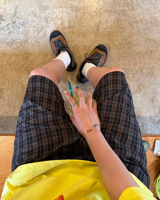 Checked Easy Shorts