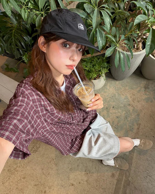 Pocket Check Half Shirt