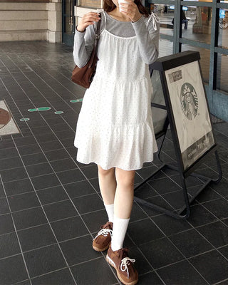Polka Dot Mini Camisole Dress