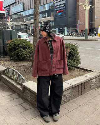 Two-pocket collar jacket
