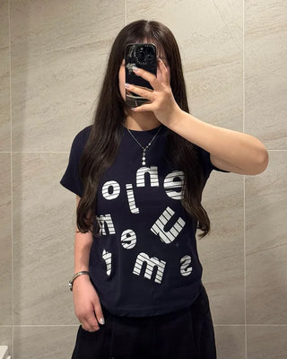 Lettering Short-Sleeved T-Shirt