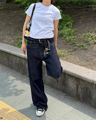 Eyelet canvas belt