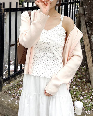 Knit zip hoodie