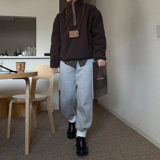Basic fleece half-zip-up
