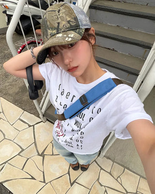 Stamp print T-shirt