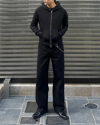 Basic zip-up hoodie