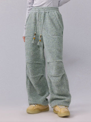 [Monterest] Sherpa Fleece Beaded Drawstring Pants