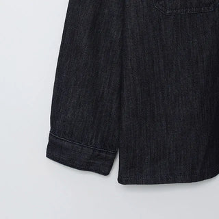 hake black denim shirts