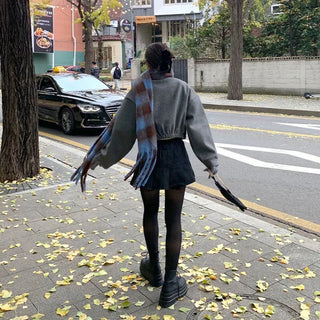 Daily check scarf