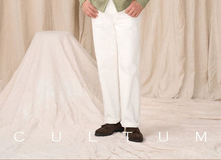 [CULTUM] Wool Blend Cable Knit Zip-Up Cardigan