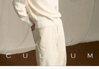 [CULTUM] Wool Blend Ivy Style Polo Knit Sweater