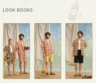 [CULTUM] Striped Cuban Collar Shirt