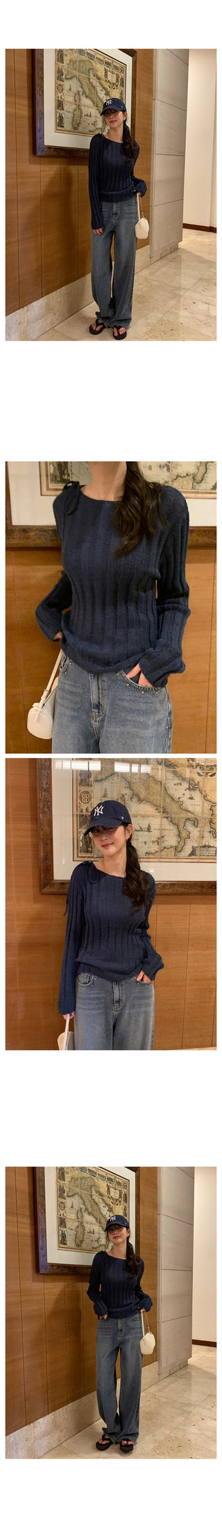 Studded wide-leg denim pants