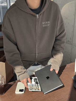 Workshop Pigment Zip-up Hoodie