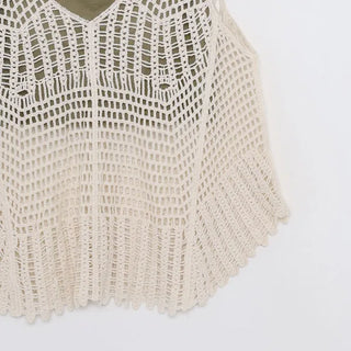 Net knit camisole set