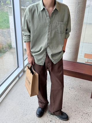 Haze Aging Fade Washed Shirt