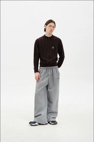 [MASONPRINCE] Retro Striped Layered Knit Sweater