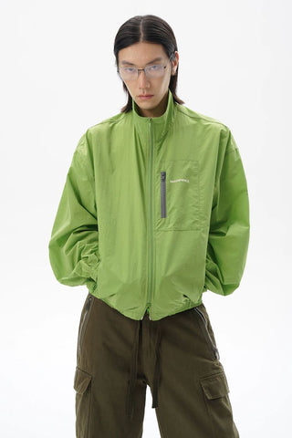[MASONPRINCE] Lightweight Nylon Stand Collar Jacket