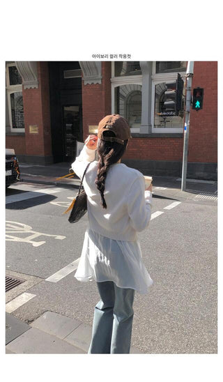 Cashmere round neck cardigan, 6 colors