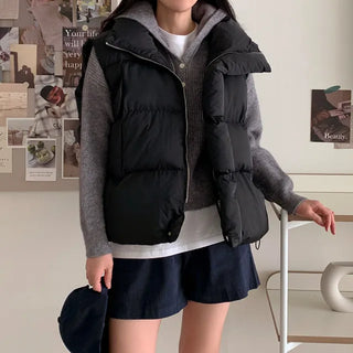 [3 colors] String Oversized Down Vest