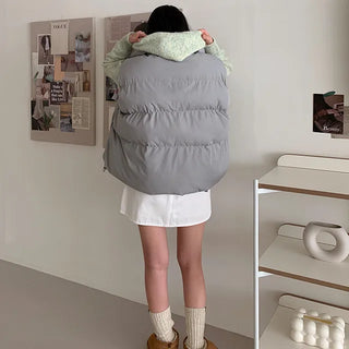 [3 colors] String Oversized Down Vest