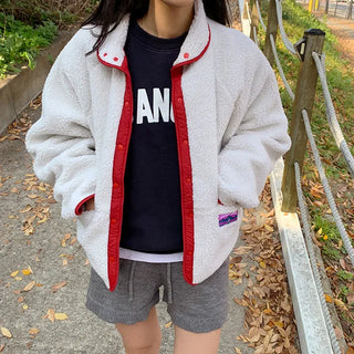 [3 colors] Bi-color reversible fleece dumble hoodie