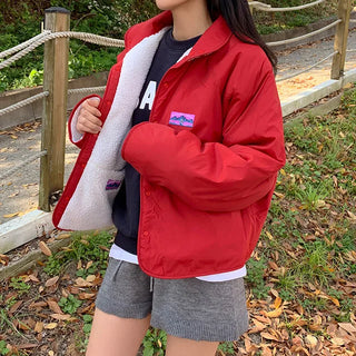 [3 colors] Bi-color reversible fleece dumble hoodie
