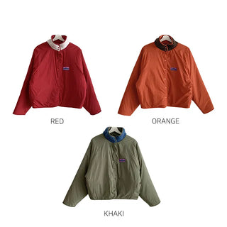 [3 colors] Bi-color reversible fleece dumble hoodie