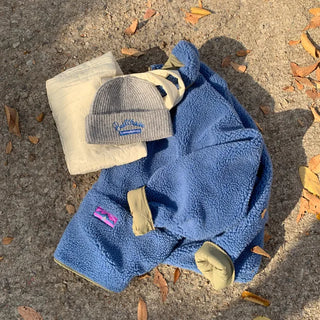 [3 colors] Bi-color reversible fleece dumble hoodie