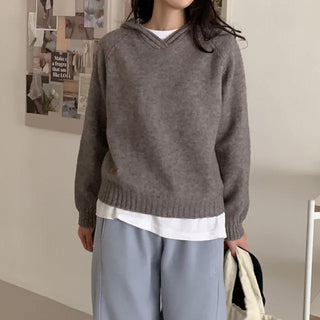 Patchwork Hooded Knit