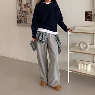 Patchwork Hooded Knit